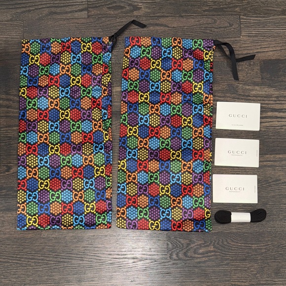 Gucci GG Supreme Psychedelic Sneakers-610086-Authentic-EUC - Picture 10 of 12